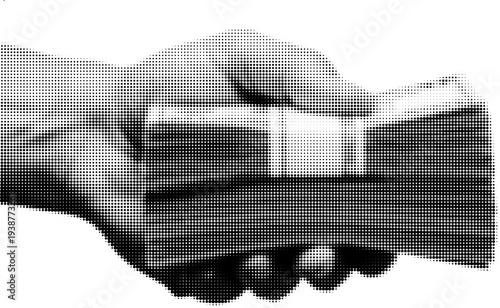 Money in Hand: A person's hand firmly clasps a substantial stack of cash, signifying financial transactions and wealth.