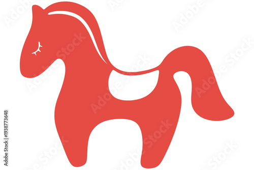 Cute horse vector design for horse zodiac