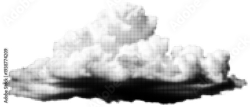 Cloud Serenity: A pristine cloud floats gracefully, its form mirroring in calm water, evoking tranquility and a sense of serenity.