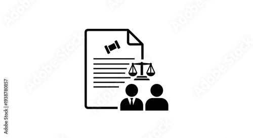 Comprehensive legal system illustration symbolizing justice, contracts, and professional advocacy