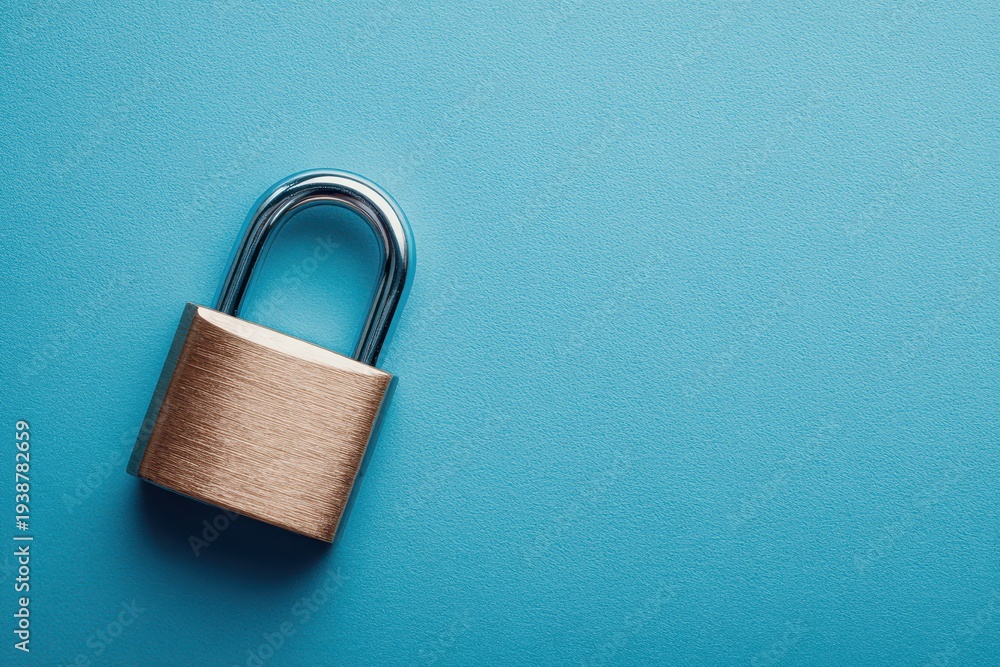 Fototapeta premium Finding security in simple blue