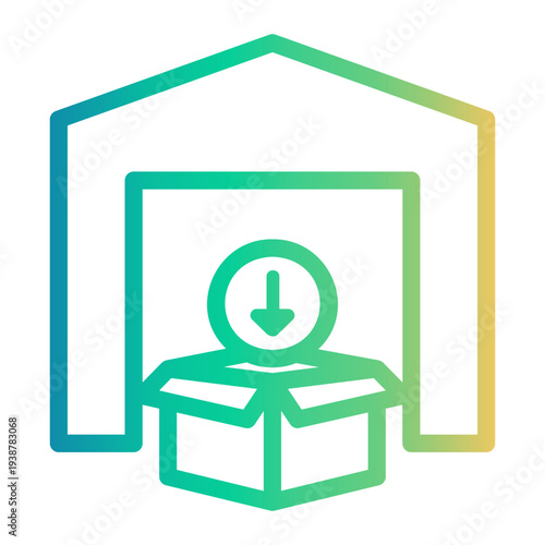 storing Line Gradient Icon