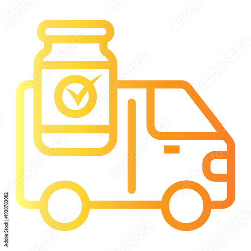 vaccination Line Gradient Icon