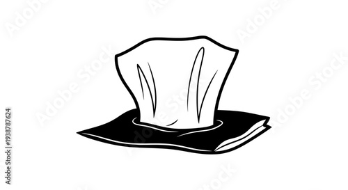 Clean facial tissue box illustration for hygiene and comfort needs vector graphic element