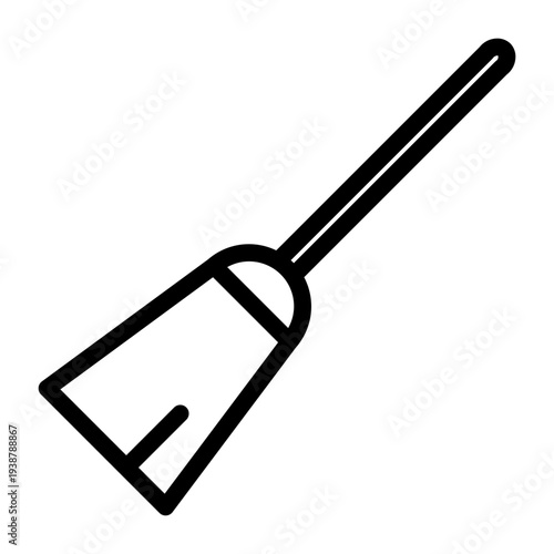 broom line icon