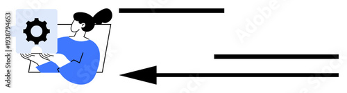 Workflow optimization. Streamlined processes for business management, efficiency and task automation. Workflow concepts support productivity, team collaboration, and system integration solutions