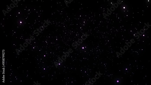 Abstract Galaxy Universe Starfield Background, Blue Night Sky with Bright Stars, Cosmic Dust Nebula Space Illustration, Astronomy Science Particle Motion Scene, Snowy Winter Christmas Starry Cosmos, D