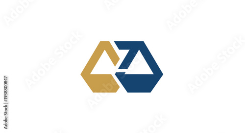 Interconnected Hexagons with Triangles Inside.