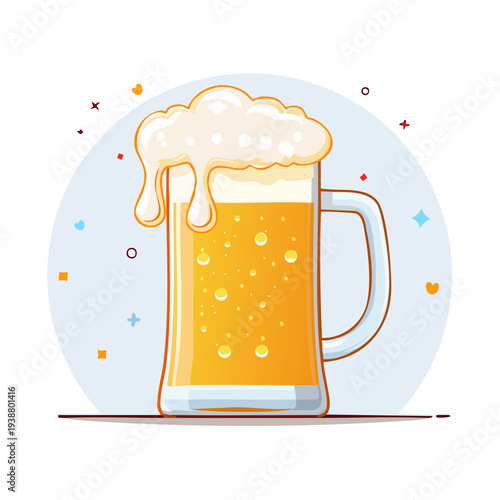 冷えたビールジョッキの素材