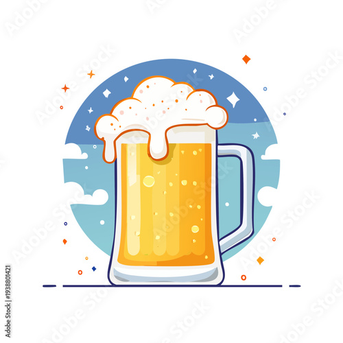 冷えたビールジョッキの素材