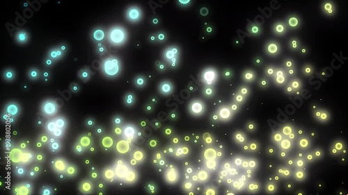 Blue Magic Sparkle Snow Background, Winter Christmas Starry Night Sky, Bright Glitter Light Particles Motion Loop, Shining Decoration Pattern Design, Abstract Glow Space Illustration, Snowfall Animati