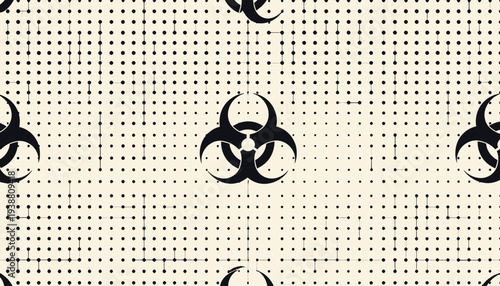 Abstract Biohazard Pattern Background