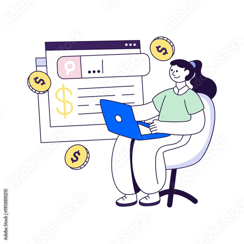 Creative design illustration of copy optimization 