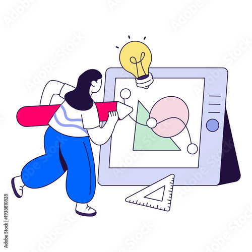 Perfect design illustration of designing illustrations 