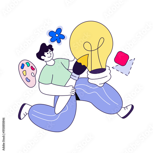 Premium download illustration of creative designer 