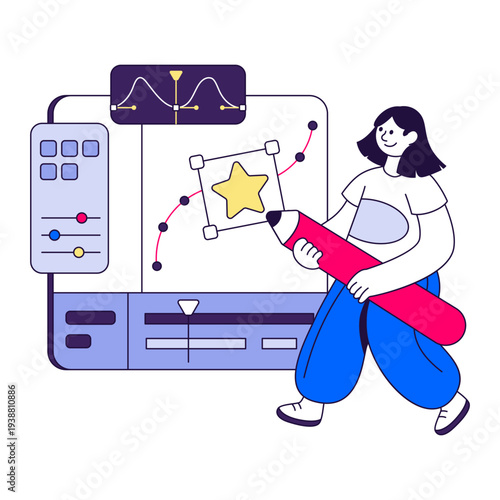 Premium download illustration of motion designs 