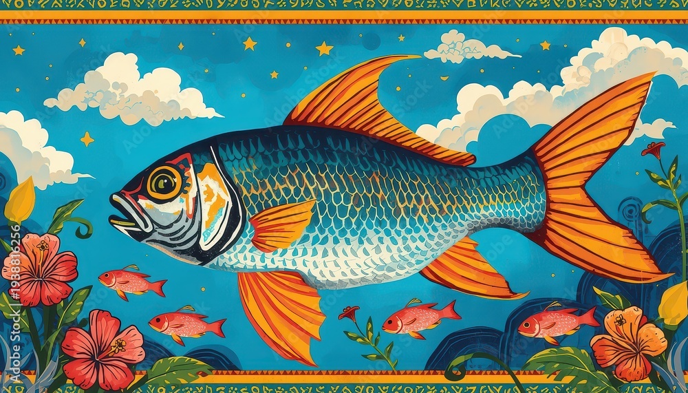 Fototapeta premium Africa Pisces Horoscope