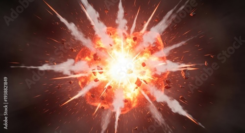 Explosive Burst of Energy and Light.