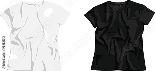 T-shirt illustrations, plain clothing, fashion vector, casual wear, apparel clipart, fabric design, wardrobe icon, trendy motif, outfit graphic, creative art