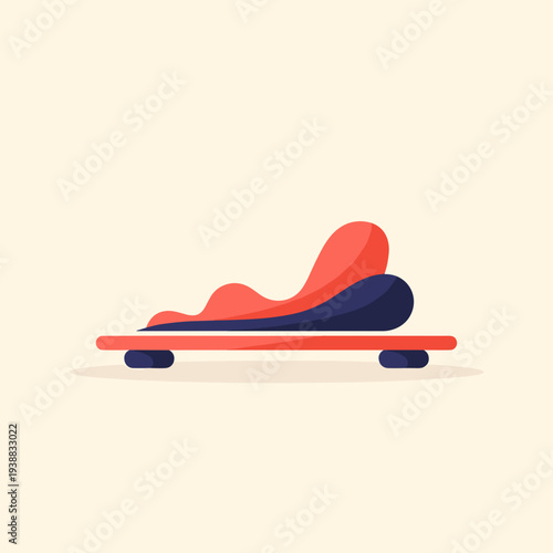 Vibrant skateboarder in motion on colorful board