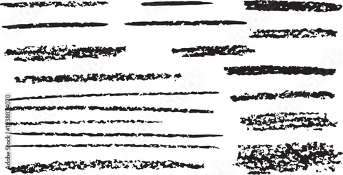 A collection of delicate charcoal pencil strokes and detailed hatching patterns, perfect for subtle shading and intricate sketchy details in digital artwork.