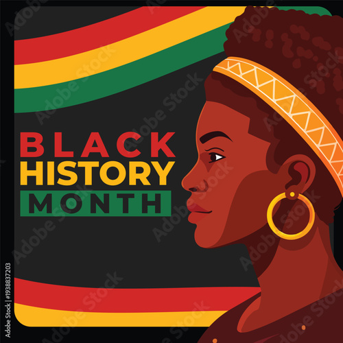 Black history month instagram post and banner design