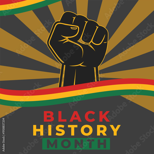 Black history month instagram post and banner design
