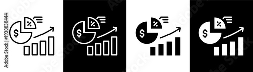 margin white icon set design