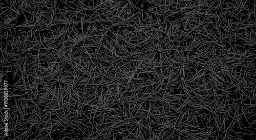 Natural pattern of pine needles covering the ground