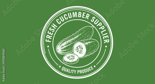 Cucumber Logo Design for Fresh Supplier.
