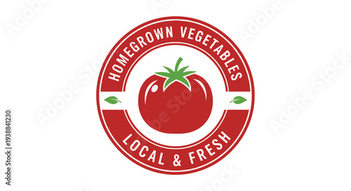 Red Tomato Logo Design for Local Produce.