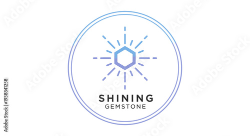 Shining Gemstone Logo Design Element.