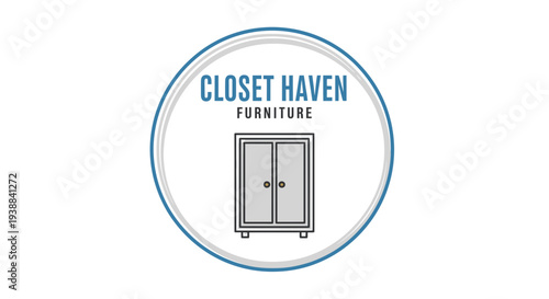 Simple Line Drawing of Wardrobe Cabinet.