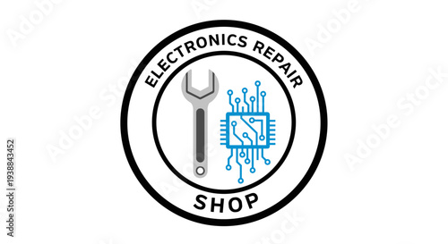 Electronics Repair Shop Logo Design.