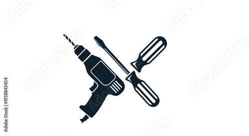 Electric Drill and Screwdriver Tool Set.