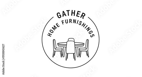 Logo for Gather Home Furnishings Store.