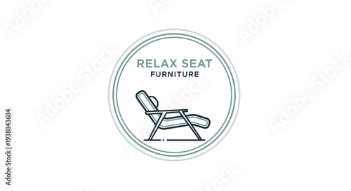 Relax Seat Furniture Logo Design Illustration.