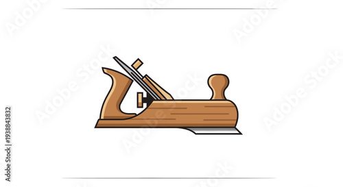 Woodworking Hand Plane Tool Illustration 2.