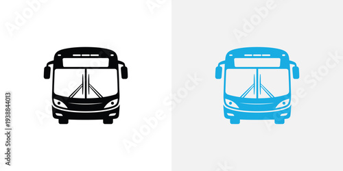 Black and blue bus vehicle transportation