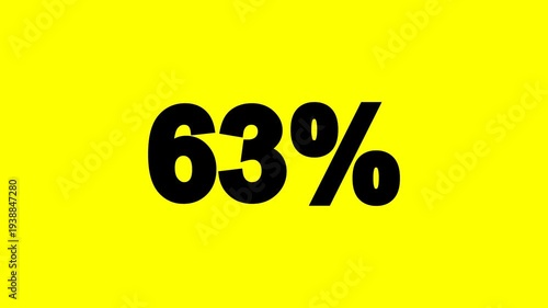 Animated Loading Bar from 0% to 100% on Video Backgroun