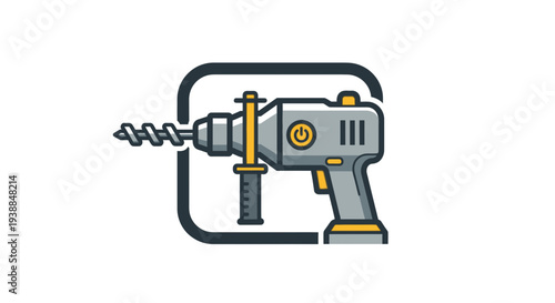 Electric Drill Tool with Drill Bit.