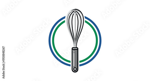 Illustration of a Whisk Kitchen Tool.