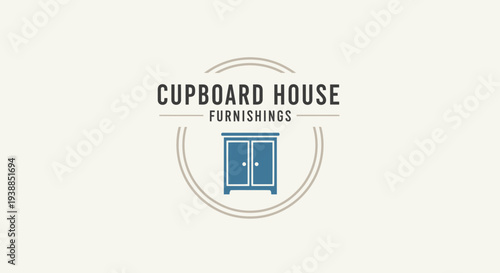 Cupboard House Furnishings Company Logo Design.