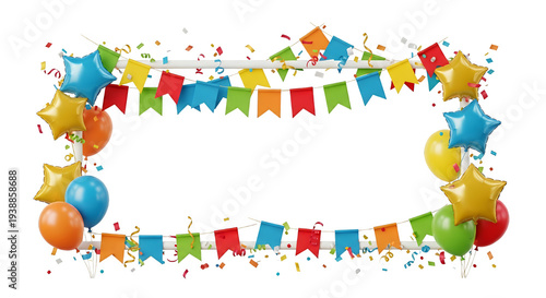 Bright Birthday Party Frame...