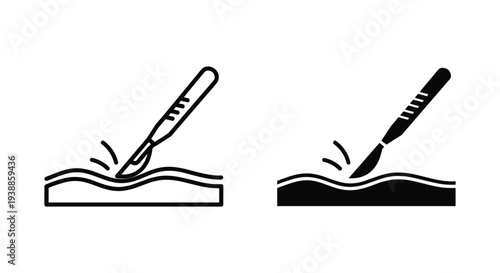 A graphic illustration of two paintbrushes creating art on white and black backgrounds