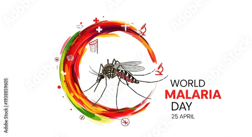 Mosquito Illustration for World Malaria Day 5.