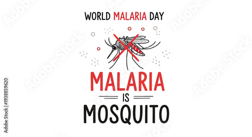 Mosquito Illustration for World Malaria Day Campaign.