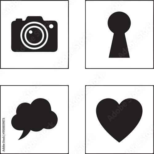 Creative rocket ship launching over crescent moon and starry sky background in black silhouette style for cosmic exploration art