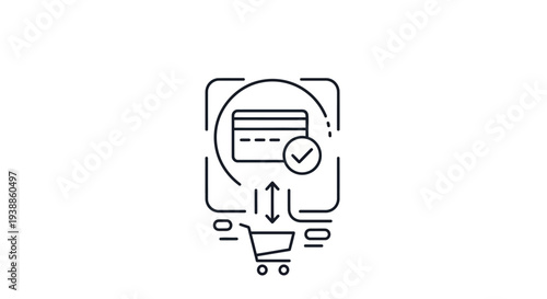 E-commerce digital checkout and shopping cart process