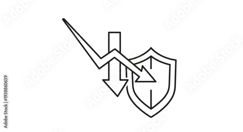 Financial shield protecting against economic downturn and market loss